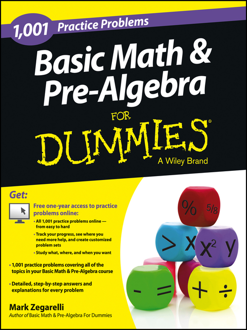 Title details for Basic Math & Pre-Algebra by Mark Zegarelli - Available
